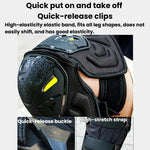 Set protezioni moto per ginocchia e gomiti con sgancio rapido