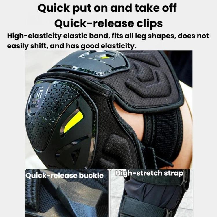 Set protezioni moto per ginocchia e gomiti con sgancio rapido