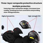 Set protezioni moto per ginocchia e gomiti con sgancio rapido