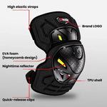 Set protezioni moto per ginocchia e gomiti con sgancio rapido