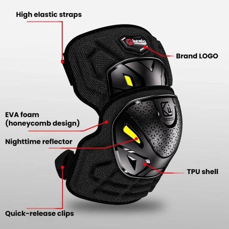 Set protezioni moto per ginocchia e gomiti con sgancio rapido