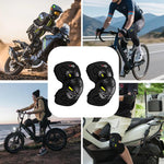 Set protezioni moto per ginocchia e gomiti con sgancio rapido