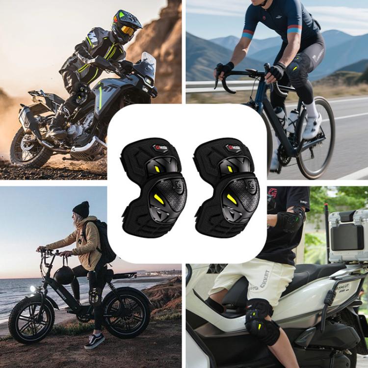 Set protezioni moto per ginocchia e gomiti con sgancio rapido