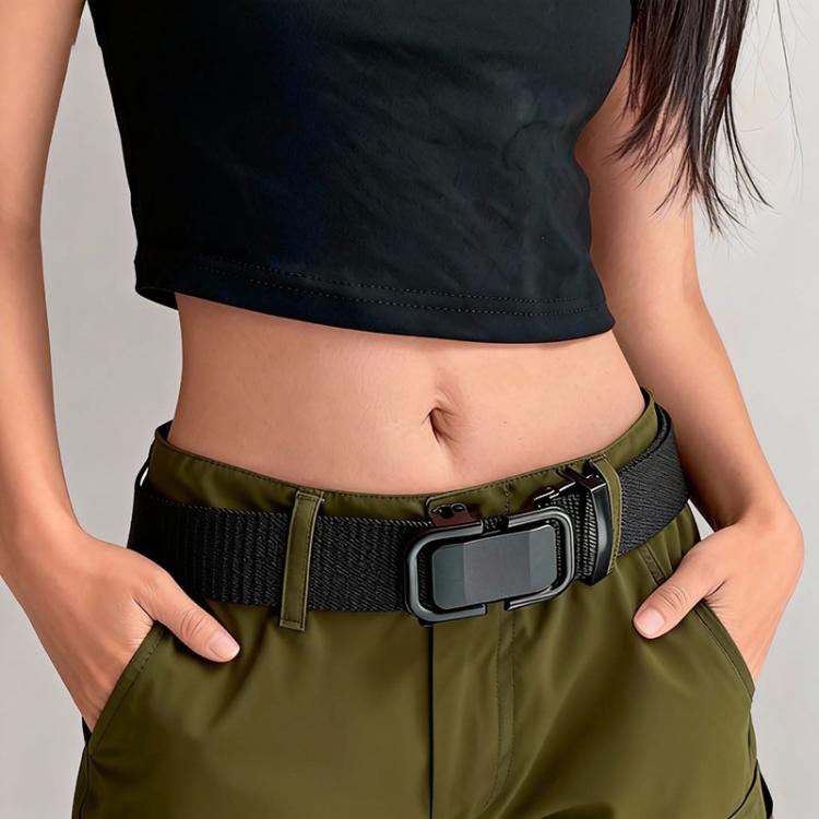 Cintura in denim intrecciato, morbida e resistente, per esterni., Figure-eight Buckle Black, Figure-eight Buckle Khaki, Figure-eight Buckle Coffee, Figure-eight Buckle Green, Figure-eight Buckle Gray, Figure-eight Buckle Blue, Metal Buckle Black       ...