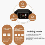 Collare antiabbaio intelligente B800 con scossa elettrica per addestramento cani, schermo a colori e sistema anti-falso attivazione, impermeabile IP68, ricarica magnetica., Electric Shock Gray, Electric Shock Black