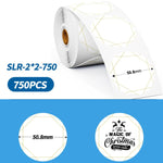 Etichette adesive rotonde Phomemo da 2 pollici per stampanti PM241-BT/PM246S/D520-BT, LASER-SILVER-BLACK-400pcs, > LASER-GOLD-BLACK-400pcs, WHITE-BLACK-750pcs, PINK-BLACK-750pcs, YELLOW-BLACK-750pcs, BLUE-BLACK-750pcs, ORANGE-BLACK-750pcs              ...