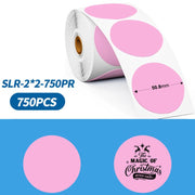 Etichette adesive rotonde Phomemo da 2 pollici per stampanti PM241-BT/PM246S/D520-BT, LASER-SILVER-BLACK-400pcs, > LASER-GOLD-BLACK-400pcs, WHITE-BLACK-750pcs, PINK-BLACK-750pcs, YELLOW-BLACK-750pcs, BLUE-BLACK-750pcs, ORANGE-BLACK-750pcs              ...
