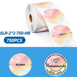 Etichette adesive rotonde Phomemo da 2 pollici per stampanti PM241-BT/PM246S/D520-BT, LASER-SILVER-BLACK-400pcs, > LASER-GOLD-BLACK-400pcs, WHITE-BLACK-750pcs, PINK-BLACK-750pcs, YELLOW-BLACK-750pcs, BLUE-BLACK-750pcs, ORANGE-BLACK-750pcs              ...