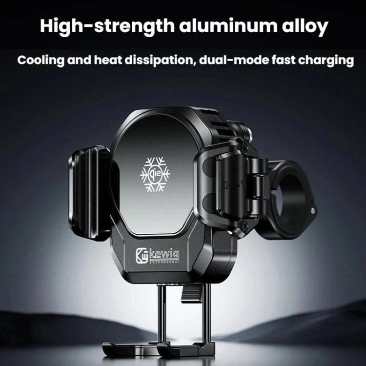 Supporto telefono moto Kewig M33 Pro con ventola raffreddamento