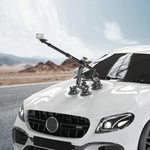 Supporto fisso per selfie stick con ventosa estensibile per auto e fotocamera sportiva Kewig QG-11, da montare sul tetto dell'auto.