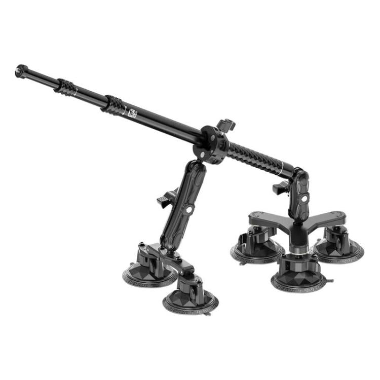 Supporto fisso per selfie stick con ventosa estensibile per auto e fotocamera sportiva Kewig QG-11, da montare sul tetto dell'auto.
