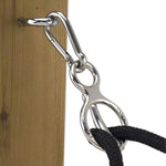 Set di 3 clip in acciaio inossidabile per funi da stalla, clip per legare cavalli all'aperto