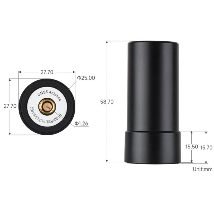 Antenna GNSS attiva elicoidale SMA multi-frequenza IP67