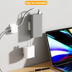 2 pezzi Supporto per caricabatterie Clip per cavo di ricarica del telefono Gancio organizer per spina