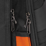 Borsa portautensili resistente in tessuto Oxford con fondo rigido, ideale per riporre utensili manuali, tester e strumenti di misurazione.