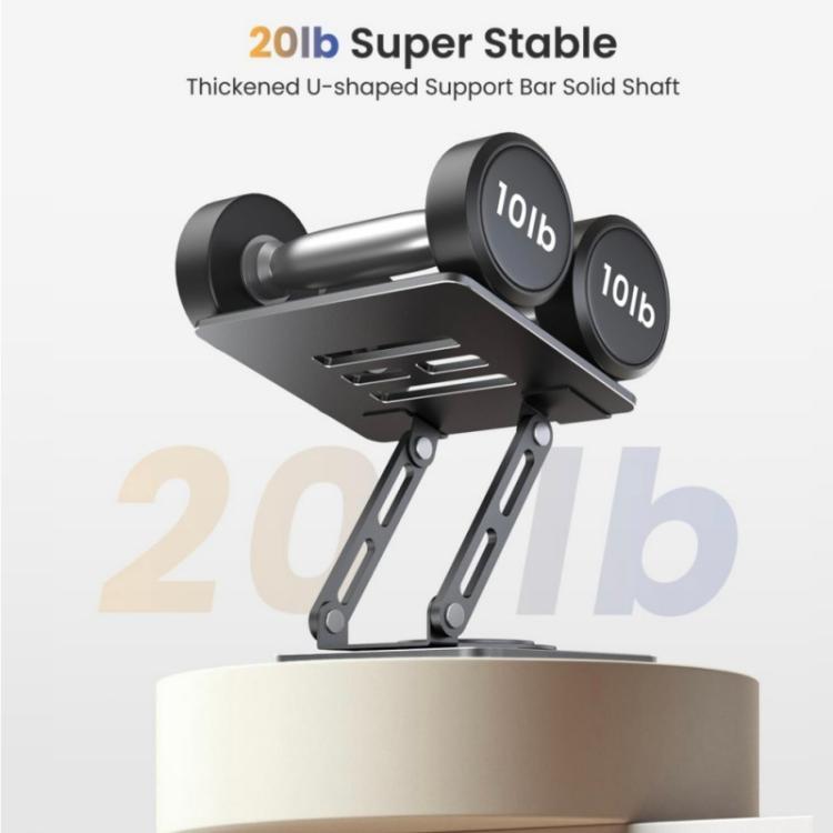 Rotatable Height-Adjustable 16 inch Tablet Metal Stand Desktop Gaming Cooling Holder, P2038L