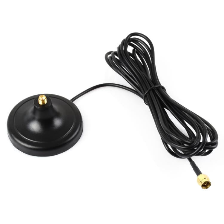 Antenna SMA WAVESHARE con base magnetica a ventosa e cavo coassiale da 3 metri., Magnetic Base