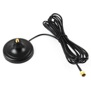 Antenna SMA WAVESHARE con base magnetica a ventosa e cavo coassiale da 3 metri., Magnetic Base