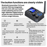 Adattatore audio wireless Bluetooth 5.4 2 in 1 GT87