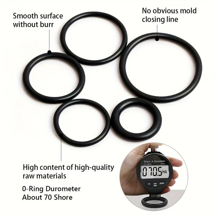 Kit di O-ring in NBR da 990 pezzi/set, 20 misure metriche, anelli di tenuta in gomma nitrilica per idropulitrici ad alta pressione, settore automobilistico, idraulico e industriale.