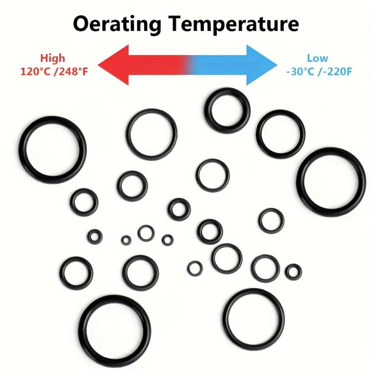 Kit di O-ring in NBR da 990 pezzi/set, 20 misure metriche, anelli di tenuta in gomma nitrilica per idropulitrici ad alta pressione, settore automobilistico, idraulico e industriale.