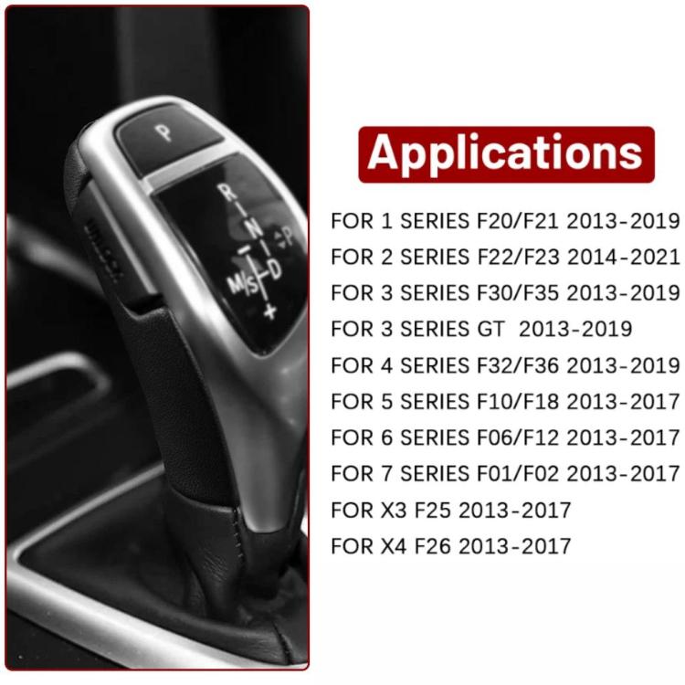 Copertura pomello cambio stile B per BMW Serie F 1234 / X3 / X4, For BMW F Series 1234 / X3 / X4