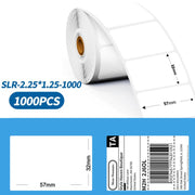 Etichette adesive Phomemo da 2,25 x 1,25 pollici per stampanti PM241-BT/PM246S/D520-BT, 500pcs Laser Silver, 500pcs Laser Gold, 1000pcs White, 1000pcs Yellow, 1000pcs Pink