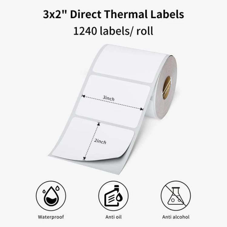 Etichette adesive per spedizioni Phomemo, 3 x 2 pollici, per stampanti PM241-BT/PM246S/D520-BT, White-1240Sheets, Y1-Yellow-500Sheets, Y2-Yellow-500Sheets, Z2-Brown-500Sheets (, PY1-Pink-500Sheets, PY2-Pink-500Sheets