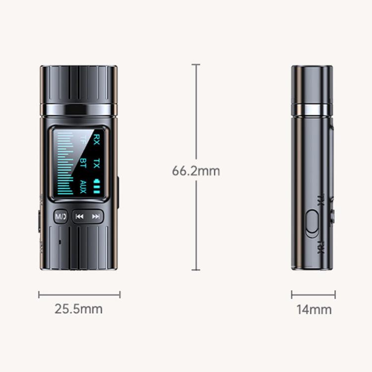 Adattatore audio Bluetooth 5.4 GT72 con display digitale