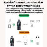 Adattatore audio Bluetooth 5.4 GT72 con display digitale