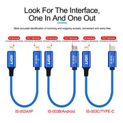 Cavo combinato per la riparazione e il trasferimento dati del telefono, ISOFT IS-003A 8 Pin To 8 Pin, ISOFT IS-003B 8 Pin To USB, ISOFT IS-003B 8 Pin To Type-C