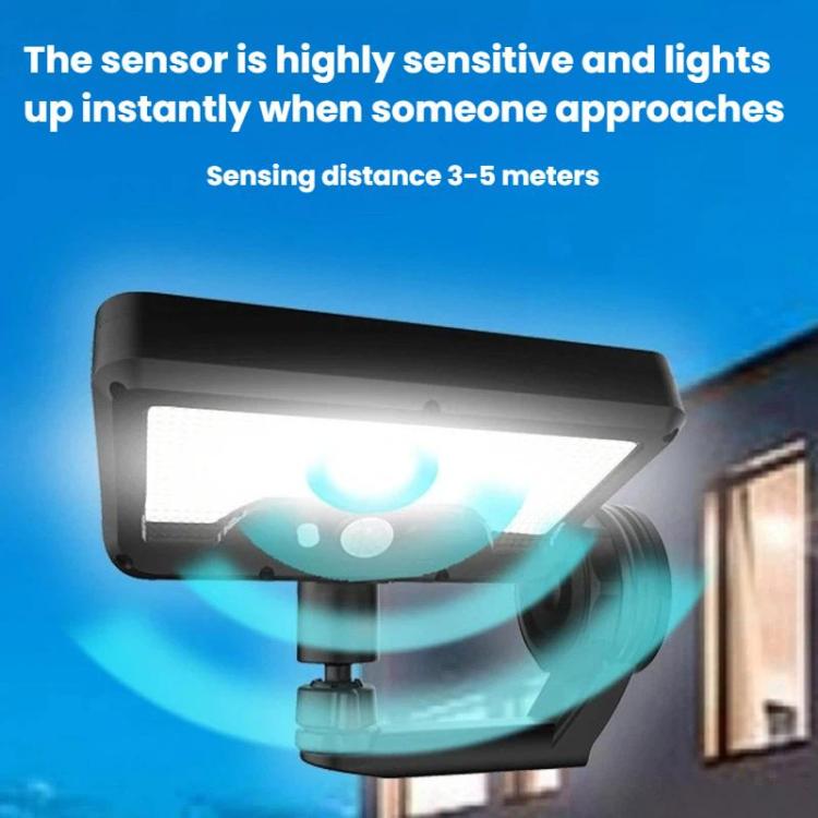 Luci solari da esterno per cortile con sensore di movimento, lampada da parete magnetica intelligente per uso domestico, White Light, Warm Light