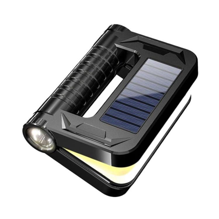 WHASHANG WS-HD52 Luce solare portatile pieghevole con indicatore di batteria, dimmerabile a più livelli, lanterna da campeggio