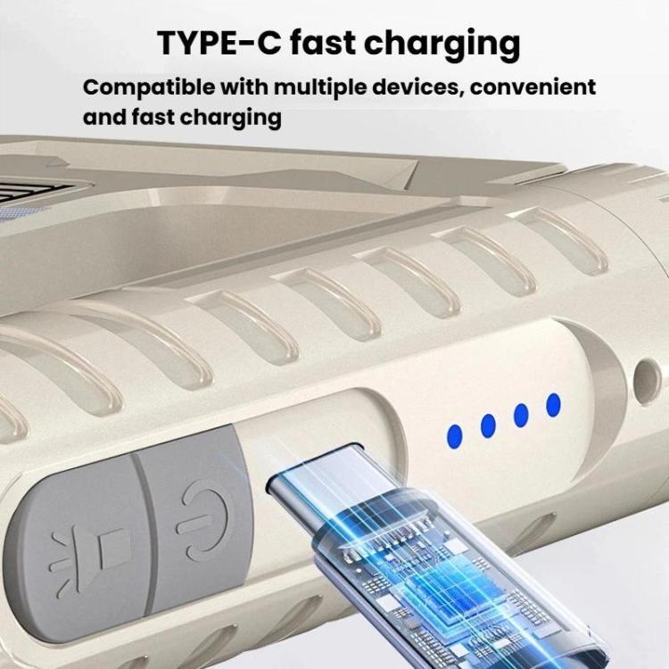 WHASHANG WS-HD52 Luce solare portatile pieghevole con indicatore di batteria, dimmerabile a più livelli, lanterna da campeggio