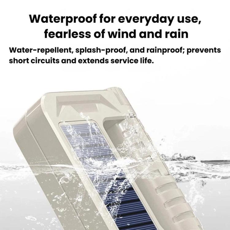 WHASHANG WS-HD52 Luce solare portatile pieghevole con indicatore di batteria, dimmerabile a più livelli, lanterna da campeggio