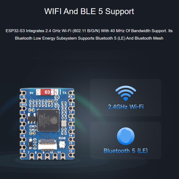Scheda sviluppo ESP32-S3-Tiny dual-core 240 MHz