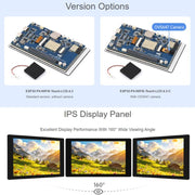 Scheda di sviluppo Waveshare ESP32-P4-WIFI6 da 4,3 pollici, risoluzione 480 × 800, touch a 5 punti, chip codec audio integrato., Basic Model, With OV5647 Camera