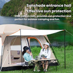 Tenda da campeggio portatile pieghevole 4-8 persone