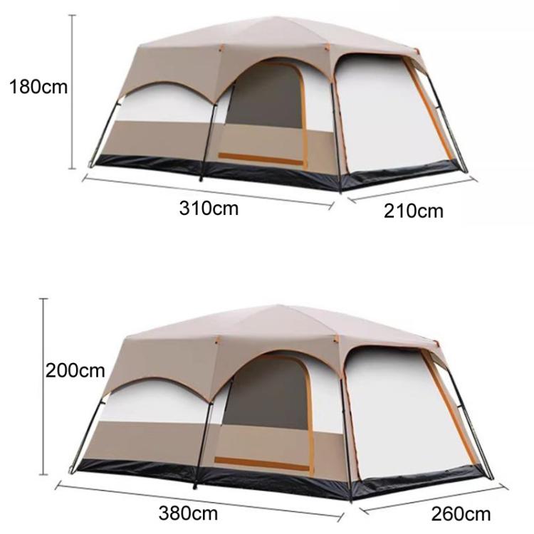 Tenda da campeggio portatile pieghevole 4-8 persone