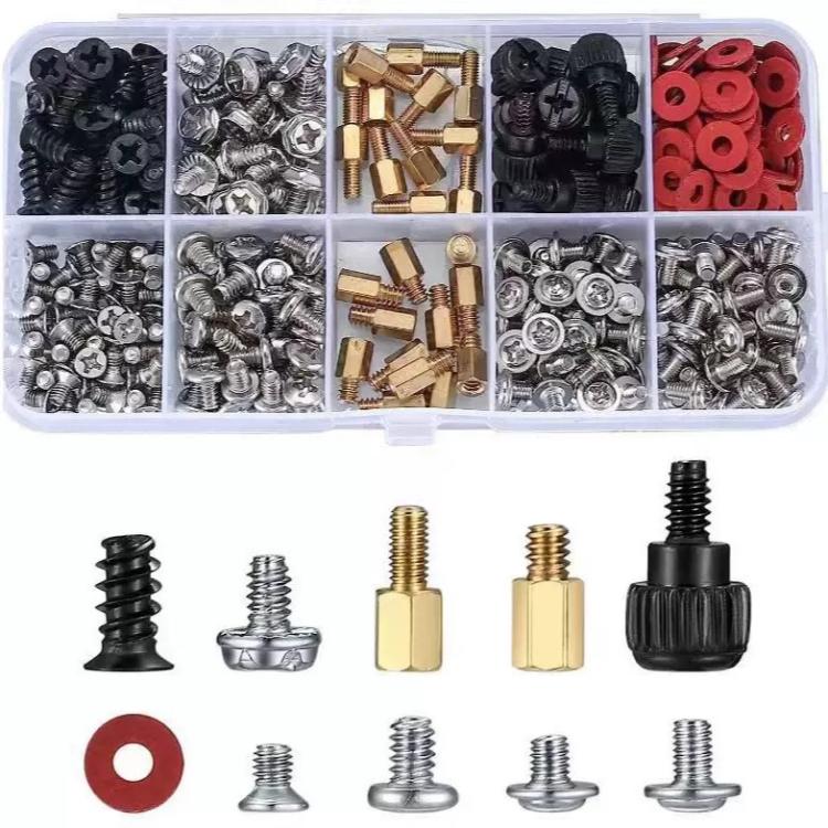 Set di 228 viti per case di computer, kit di viti di montaggio per PC per hard disk e scheda madre., 228pcs /Set