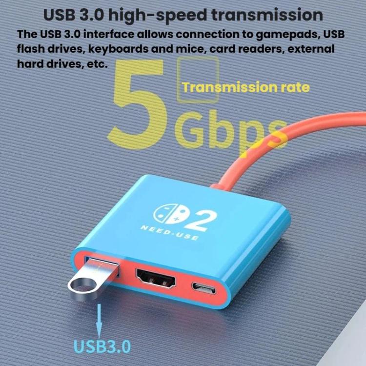 Docking station Type-C HDMI USB 3.0 per Nintendo Switch 2