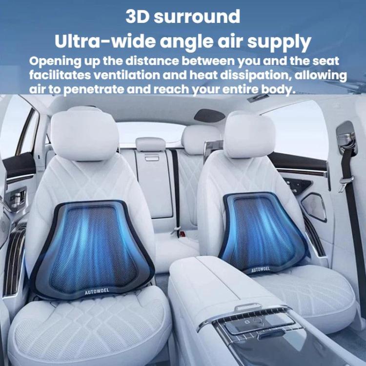 Supporto lombare universale ventilato per auto 52x46x12 cm
