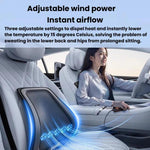 Supporto lombare universale ventilato per auto 52x46x12 cm