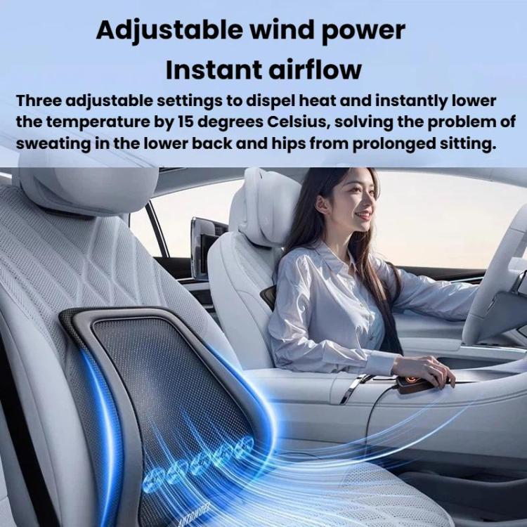 Supporto lombare universale ventilato per auto 52x46x12 cm