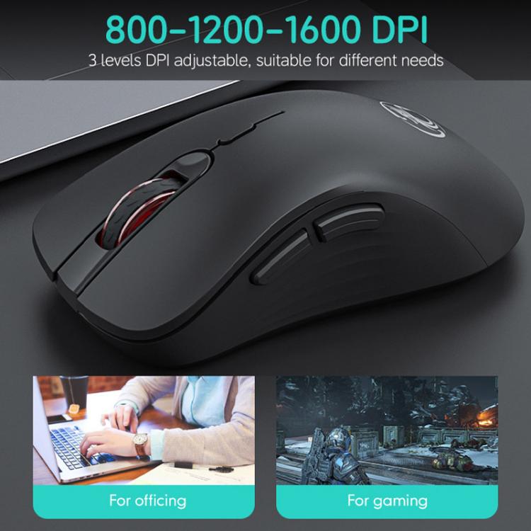 Mouse da gioco wireless iMICE E-2310 a 6 pulsanti per ufficio e casa, con frequenza di 2,4 GHz.