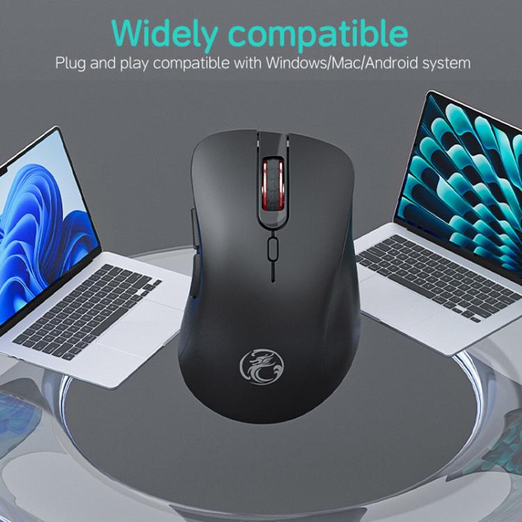 Mouse da gioco wireless iMICE E-2310 a 6 pulsanti per ufficio e casa, con frequenza di 2,4 GHz.