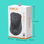 Mouse da gioco wireless iMICE E-2310 a 6 pulsanti per ufficio e casa, con frequenza di 2,4 GHz.