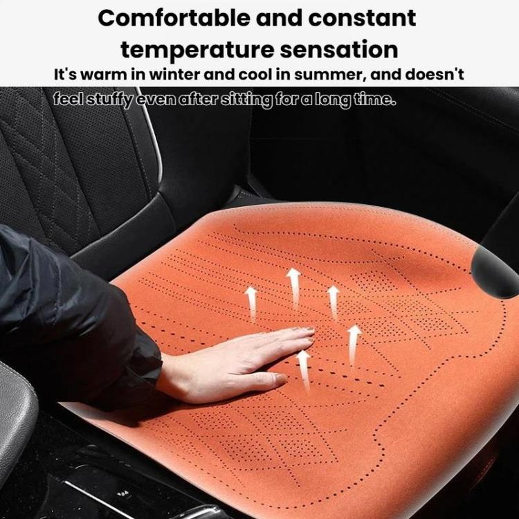 Cuscino universale in pelle scamosciata per sedile auto