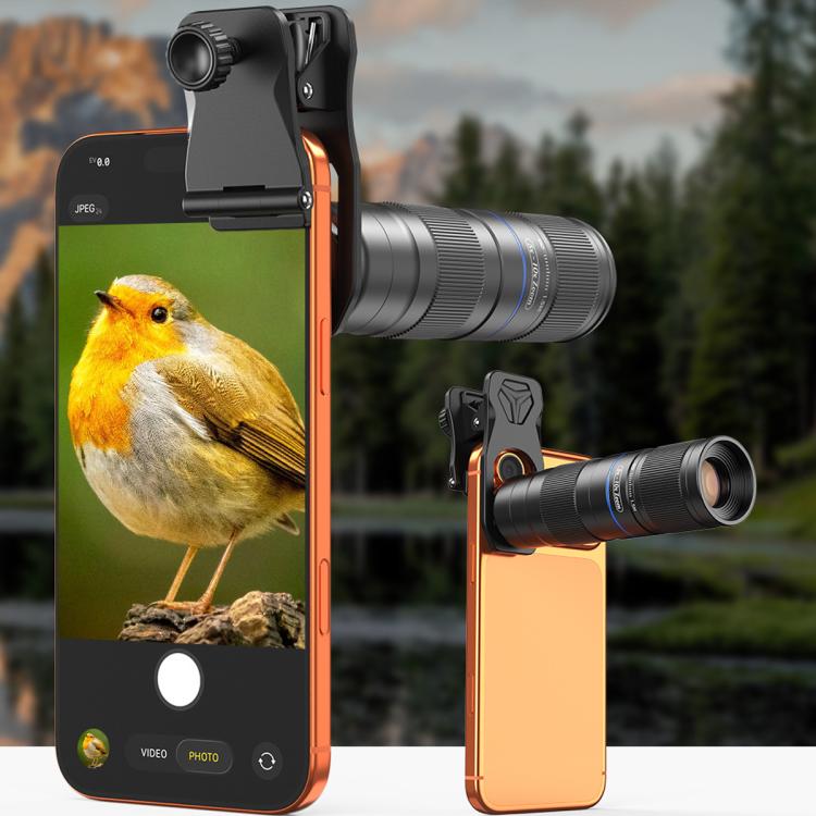 Kit di teleobiettivo zoom APEXEL TeleZoom 5-10X per smartphone con clip universale tutto in uno, APL-T5-10X