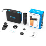 Kit di teleobiettivo zoom APEXEL TeleZoom 5-10X per smartphone con clip universale tutto in uno, APL-T5-10X
